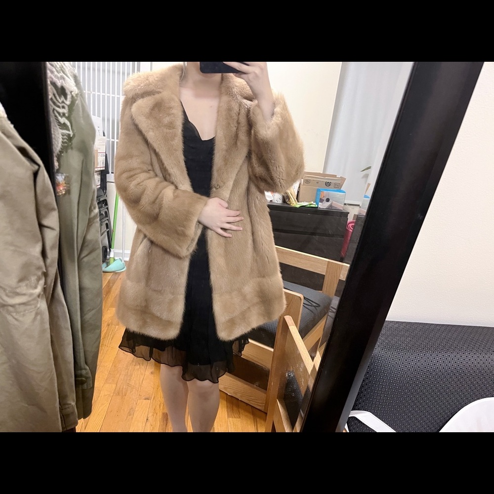 Mink fur coat